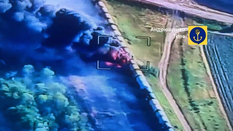 Біля Токмака палають цистерни з російським пальним qdriqthiqtdiqqzzrz
